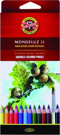 KOH-I-NOOR Набор высококачественных акварельных  цветных  карандашей "Mondeluz"