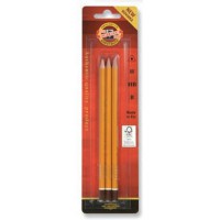KOH-I-NOOR Набор профессиональных трехгранных чернографитных карандашей 3 шт (B,H,HB)