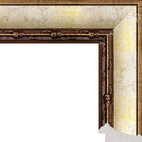 Багет из полистирола, DL-4694 Рама для картины, зеркала на заказ по Вашим размерам. Цена за метр готовой рамы. Профиль: 20х46