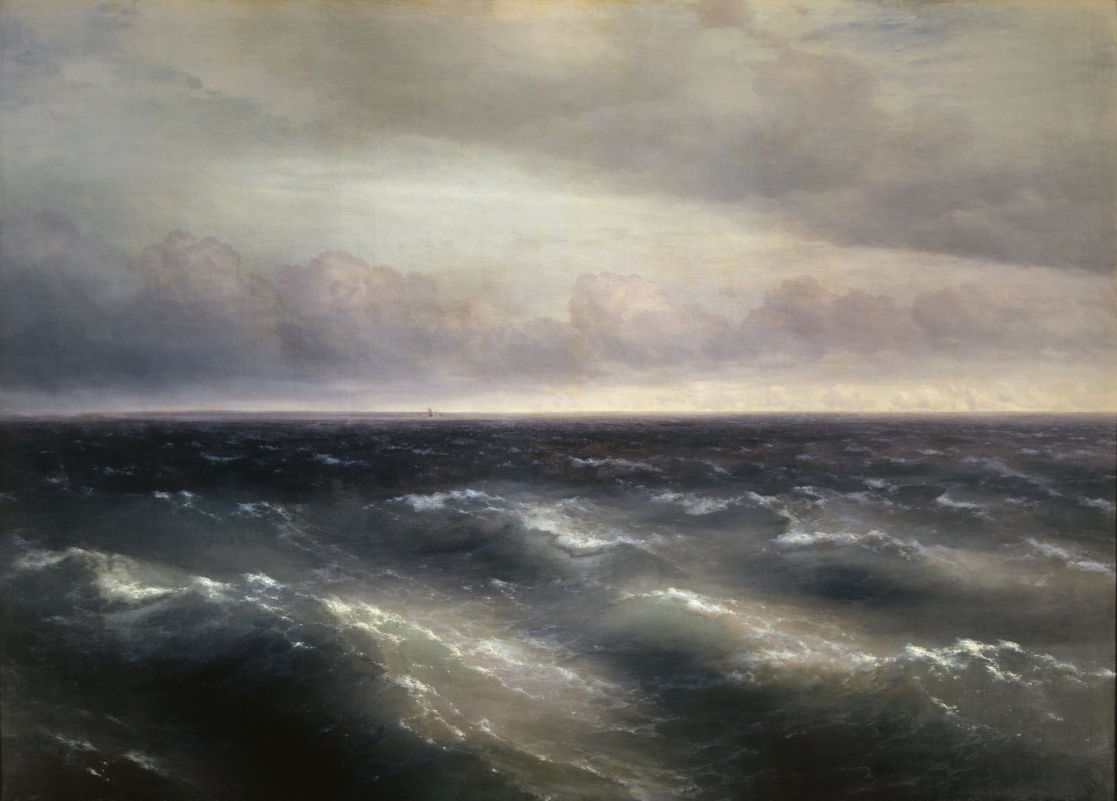 Чёрное море. На Чёрном море начинает разыгрываться буря, 1881