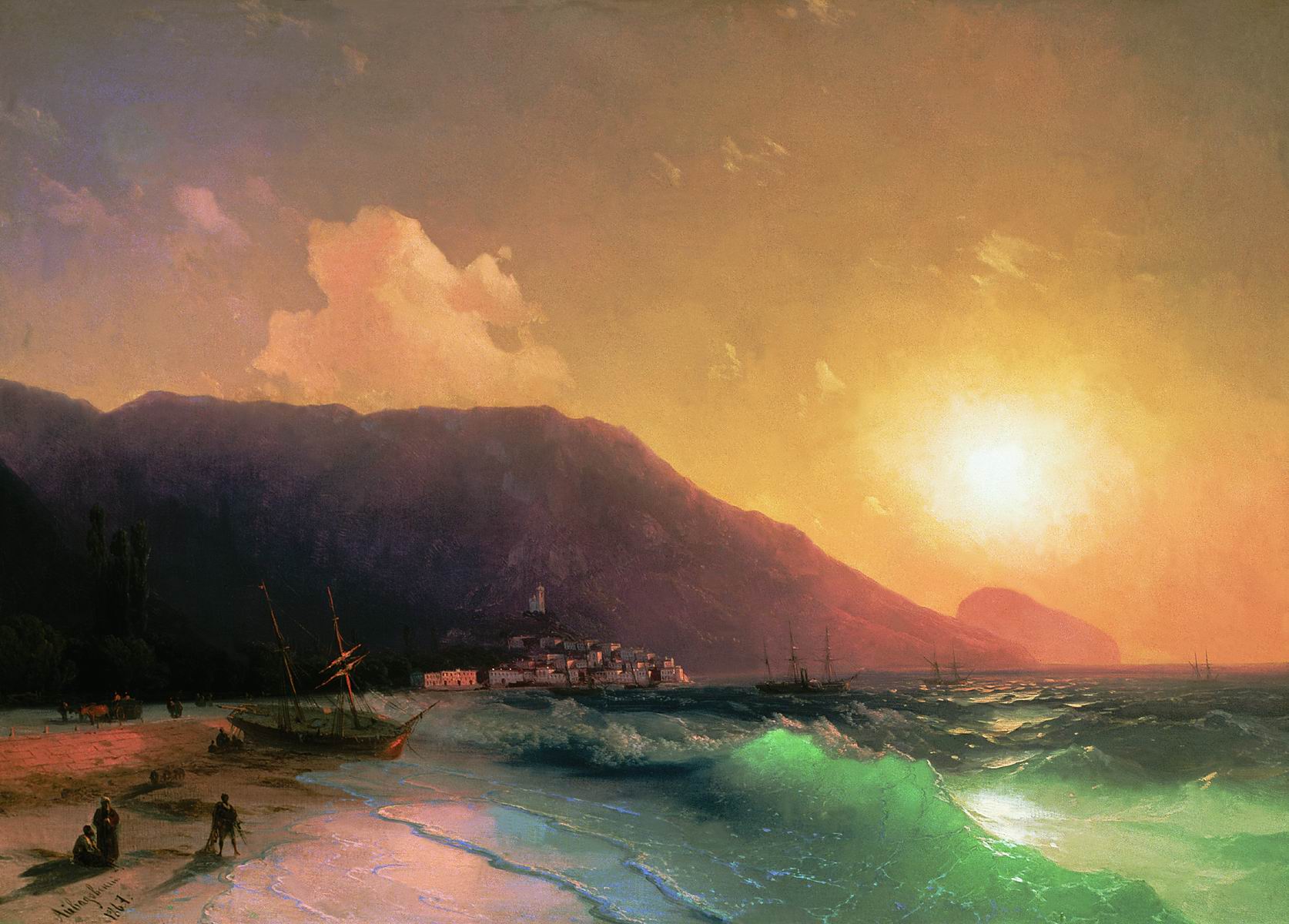 Морской вид, 1867