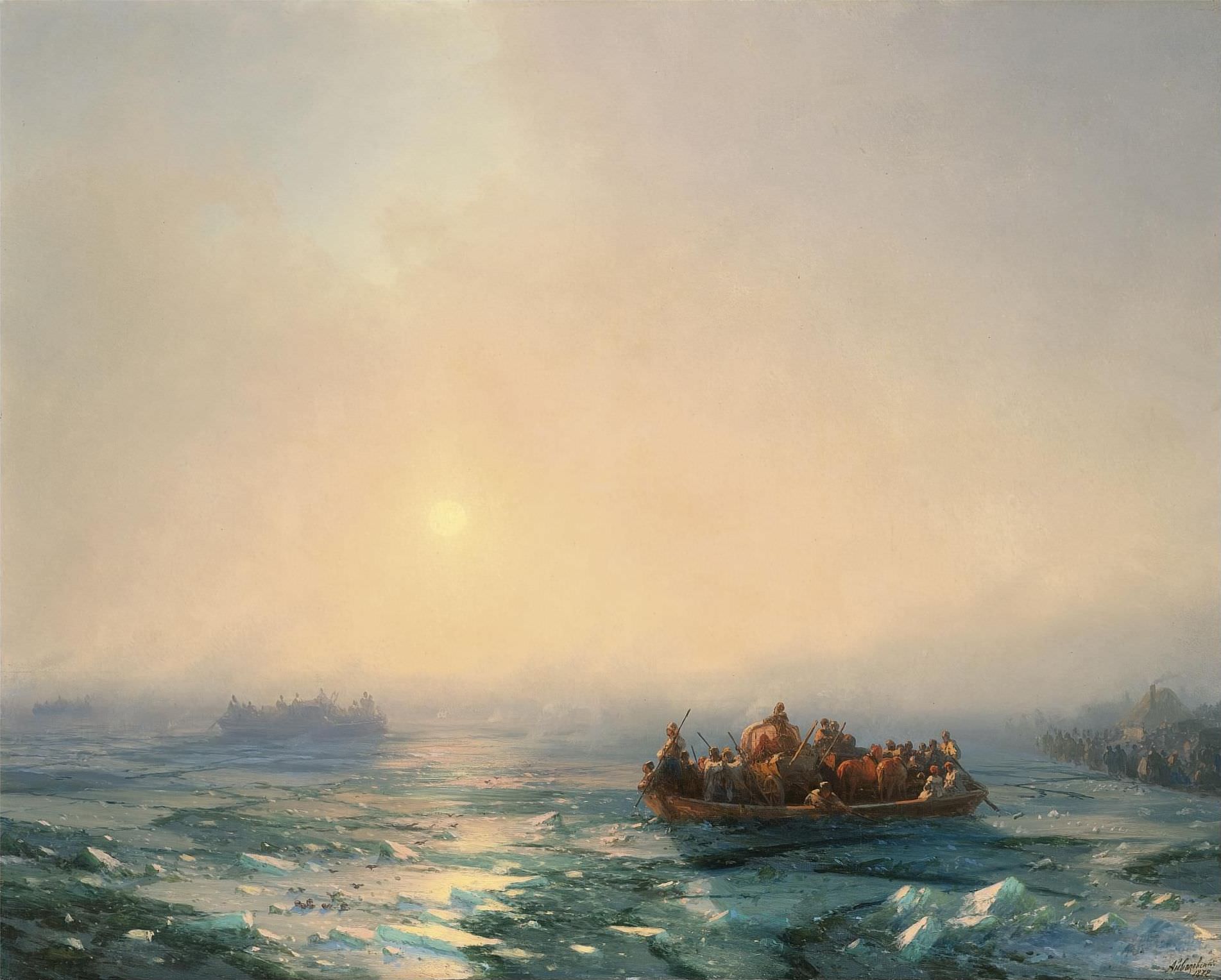 Лед на Днепре, 1872