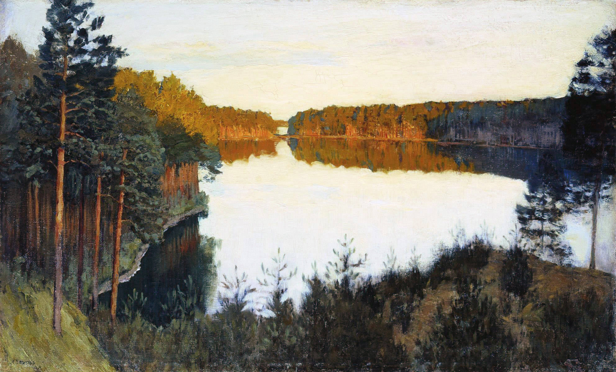 Лесное озеро. 1890-е