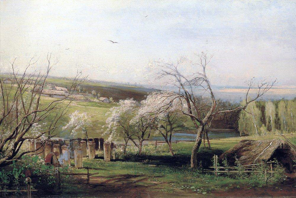Алексей Кондратьевич Саврасов: Сельский вид. 1867