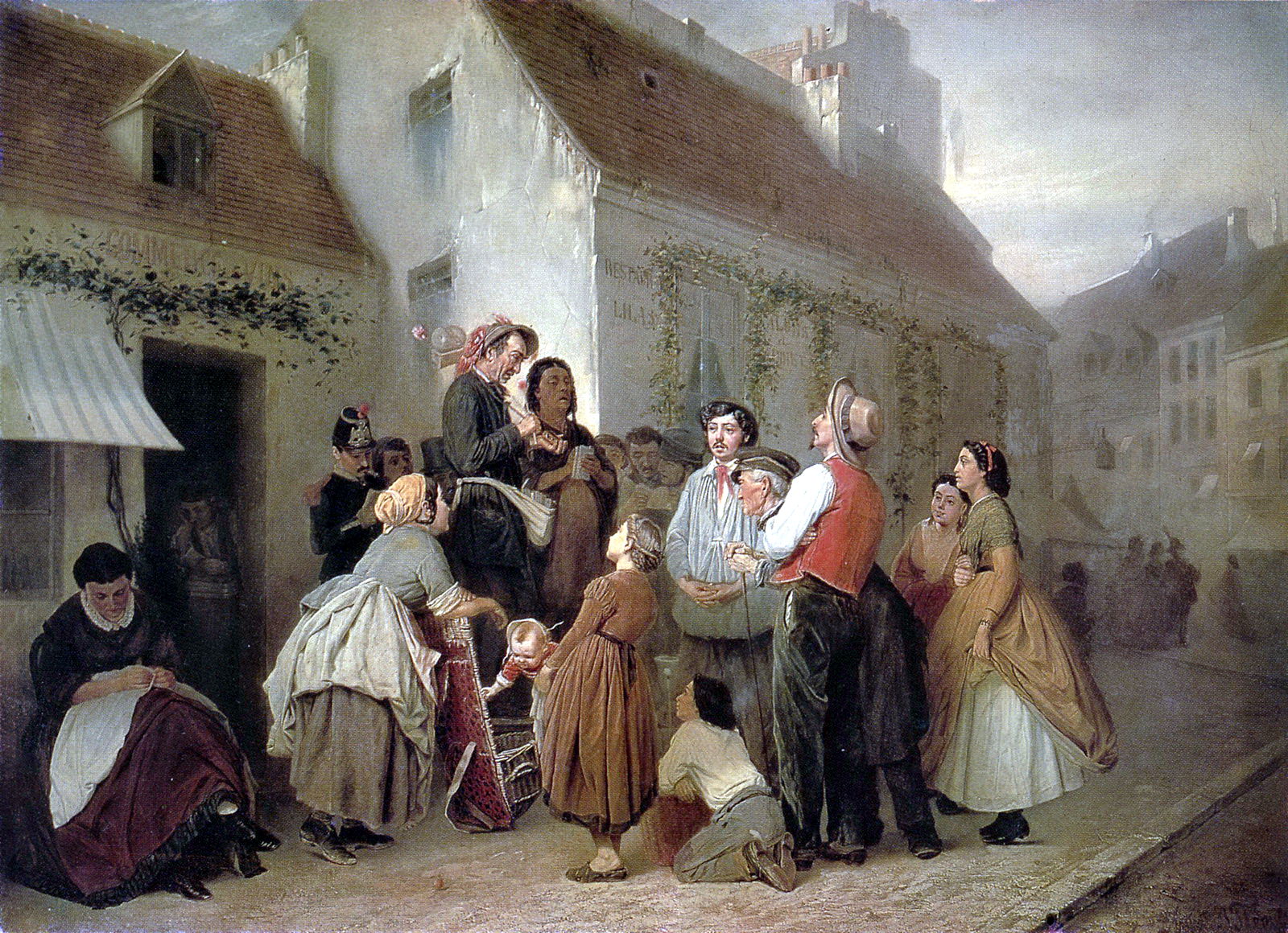 Продавец песенников. (Неоконч. ) 1863-64 Х.