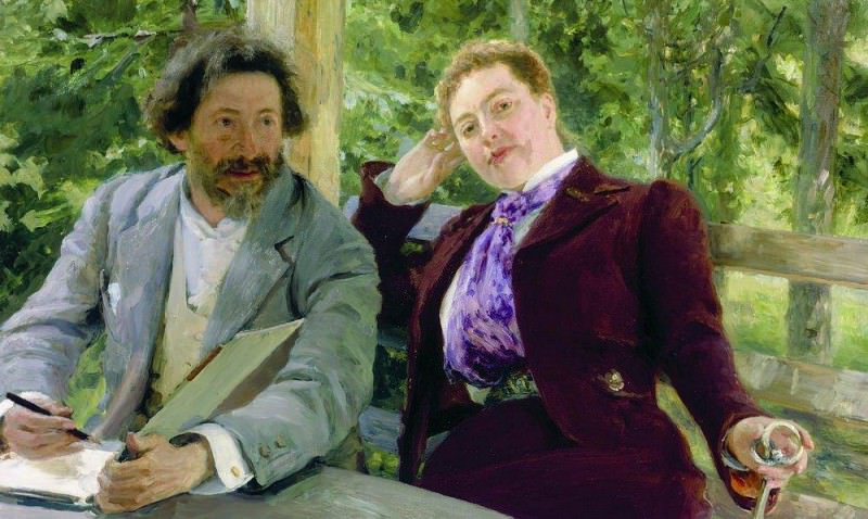 Автопортрет с Натальей Борисовной Нордман. 1903