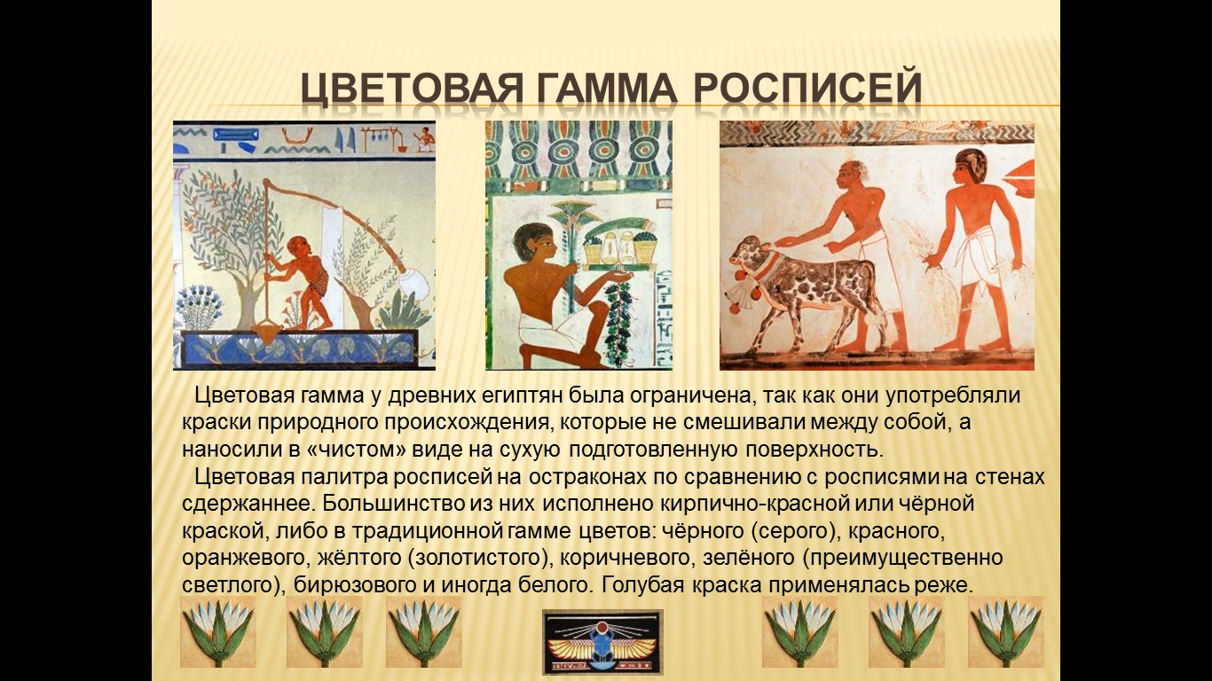 Цветовая гамма росписей